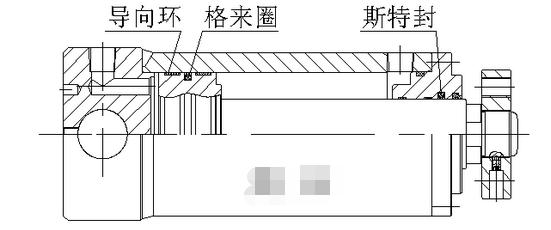 典型的油缸密封形式之霞板形式密封件