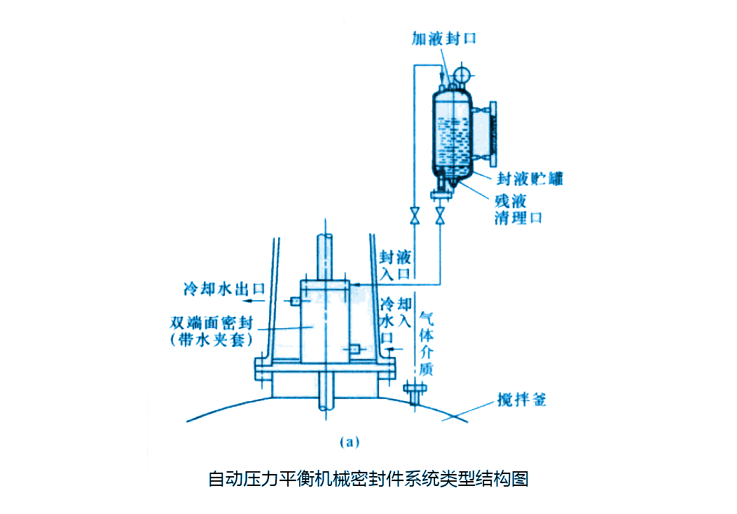 自動壓力平衡機械密封件系統(tǒng)類型結(jié)構(gòu)圖