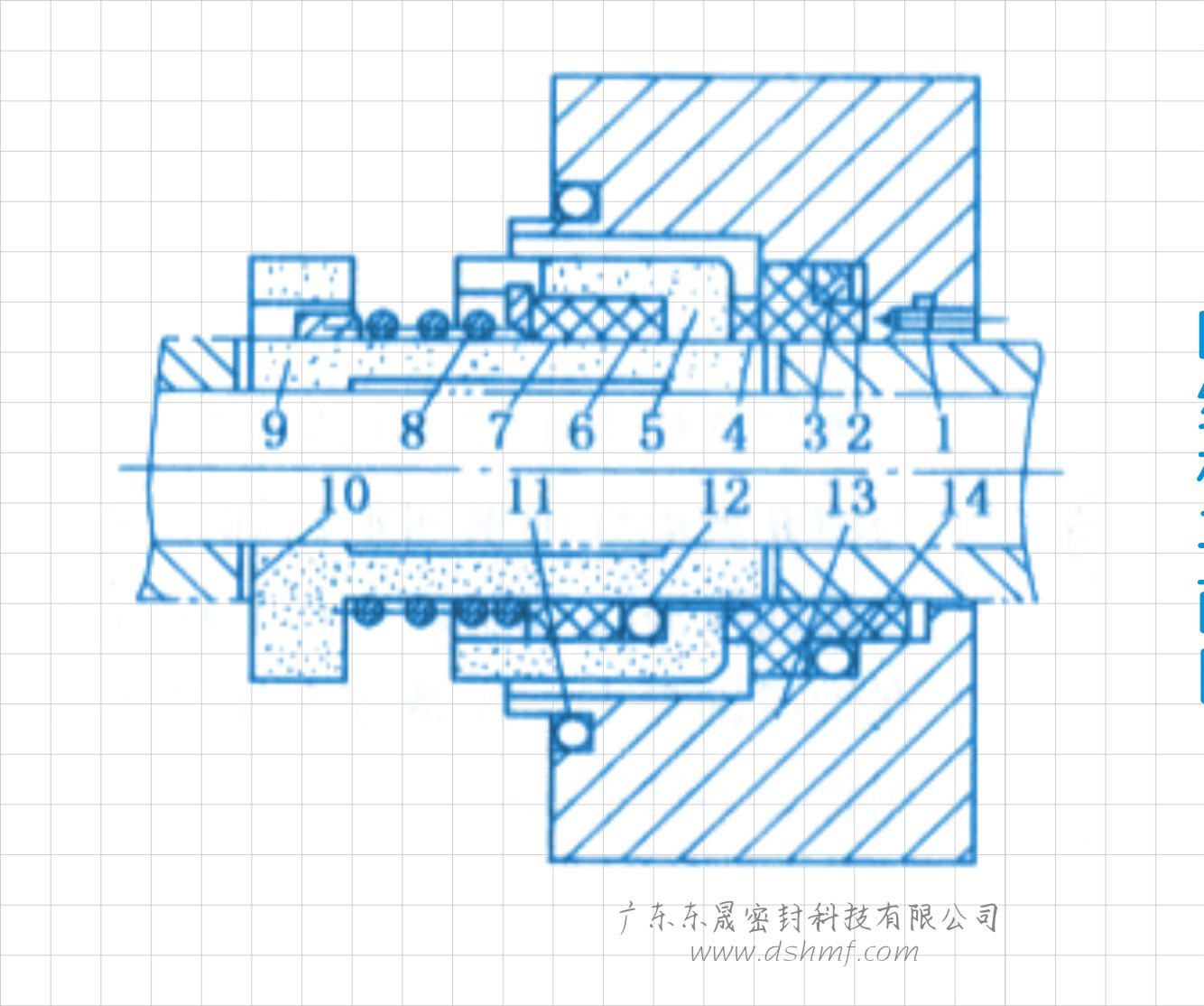 耐腐蝕非平衡橡膠密封件的結(jié)構(gòu)平面圖