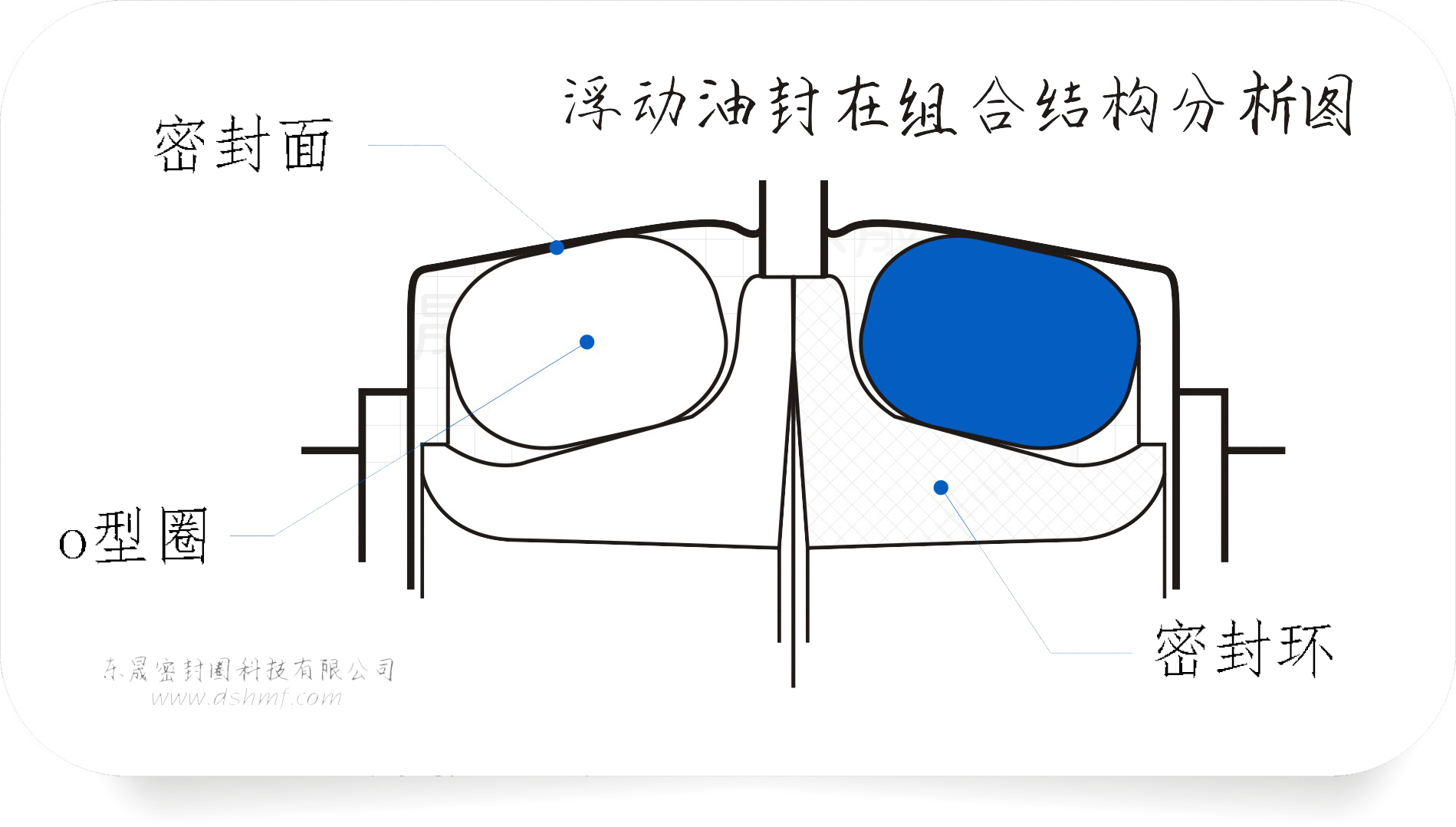 浮動油封在組合結(jié)構(gòu)分析圖