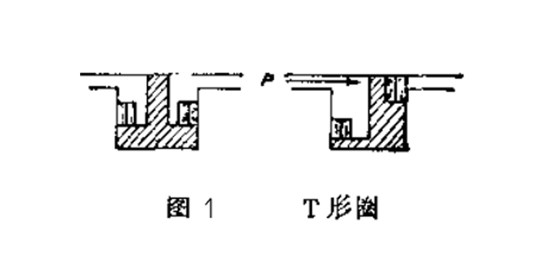 T型密封圈截面結(jié)構(gòu)圖