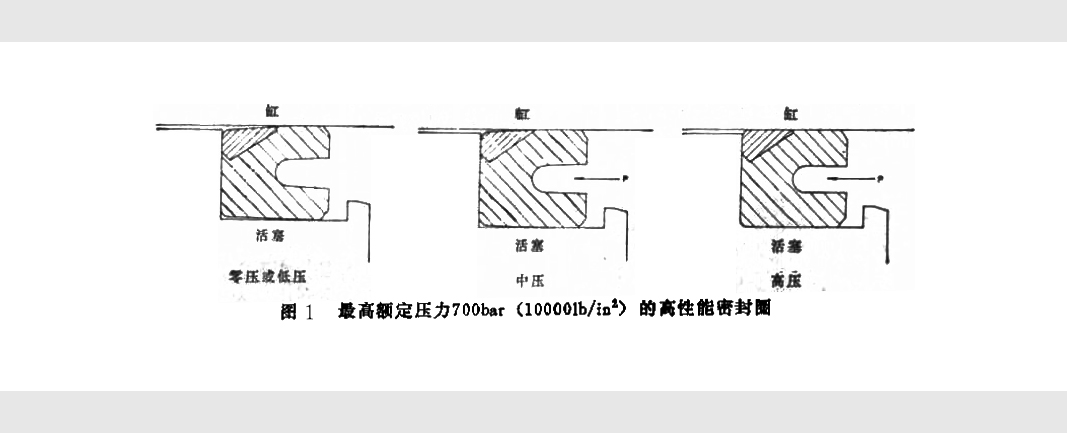 最高額定壓力700bar的高性能密封件結(jié)構(gòu)圖
