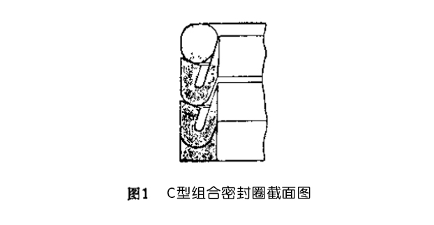 C型組合密封圈截面結(jié)構(gòu)圖