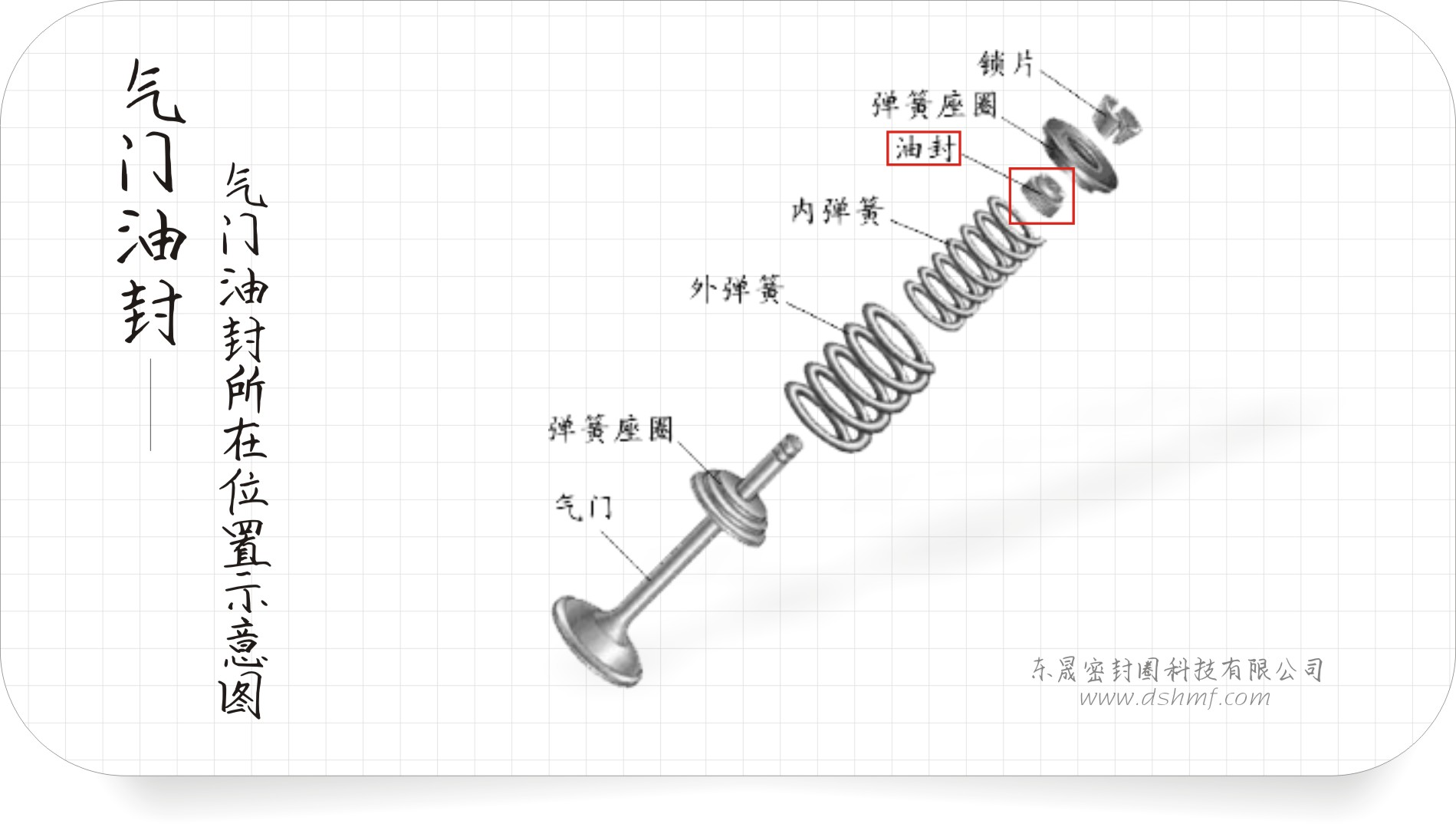氣門油封所在位置示意圖3 氣門油封所在位置示意圖3