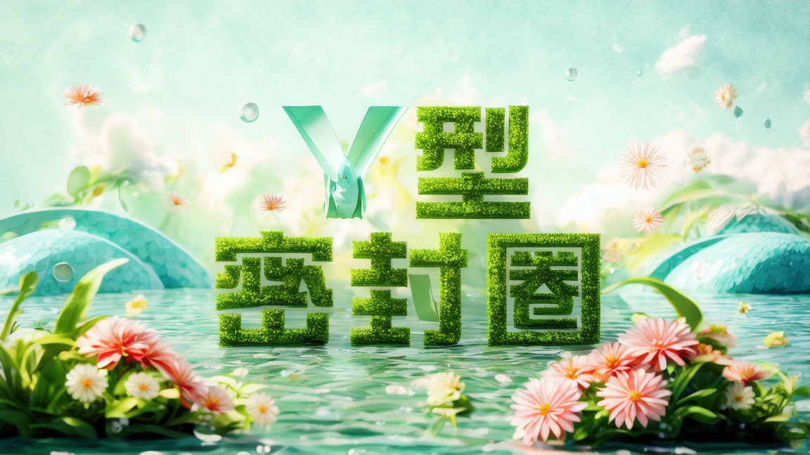 Y型密封圈字體效果海報(bào)